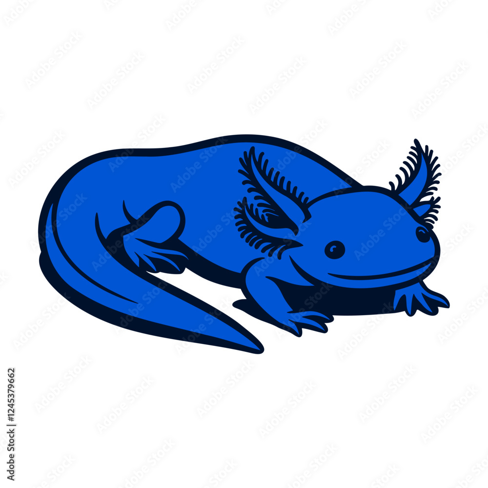 Obraz premium Blue Axolotl