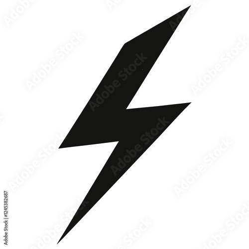 Free Download silhouette vector of lightning bolt - GFXLoad