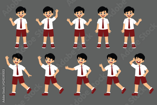 Elementary School Children Activity with uniform