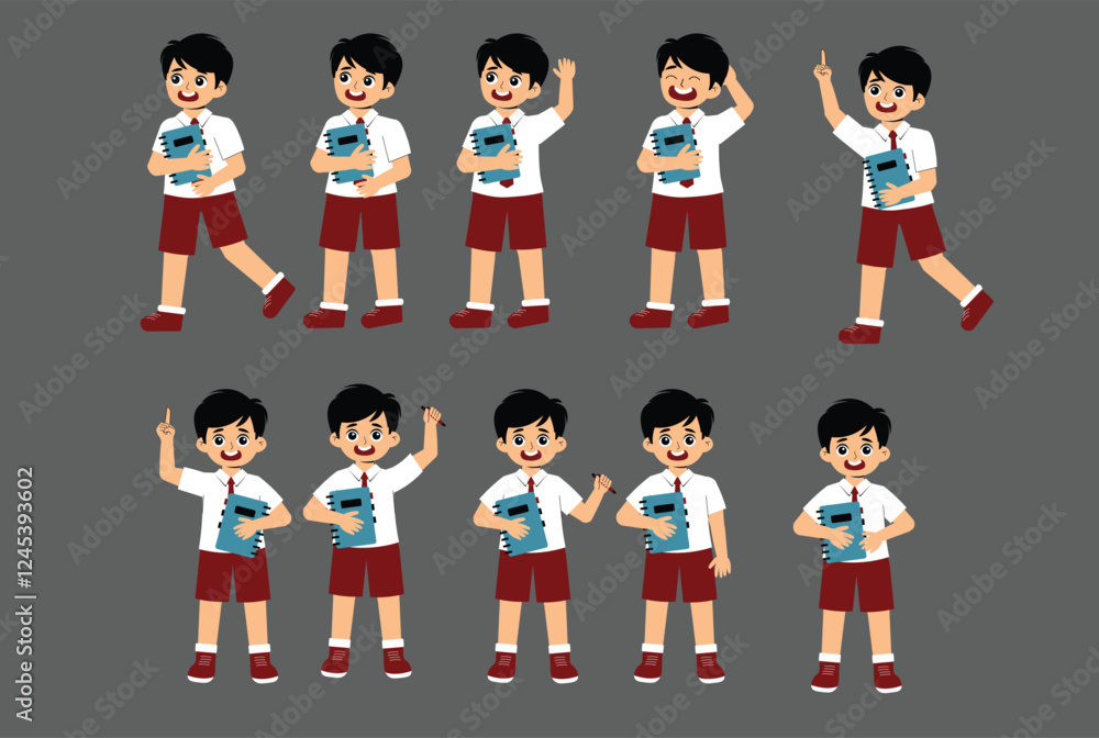 Elementary School Children Activity with uniform Elementary School Children Activity with uniform