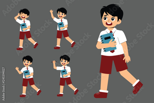 Elementary School Children Activity with uniform