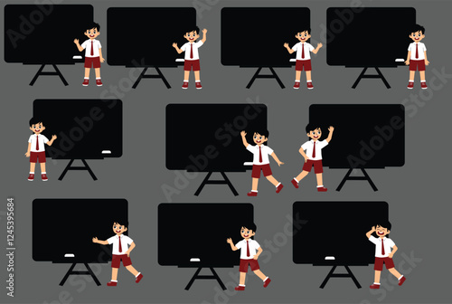 Elementary School Children Activity with uniform