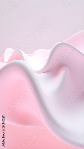 soft pink waves background.
