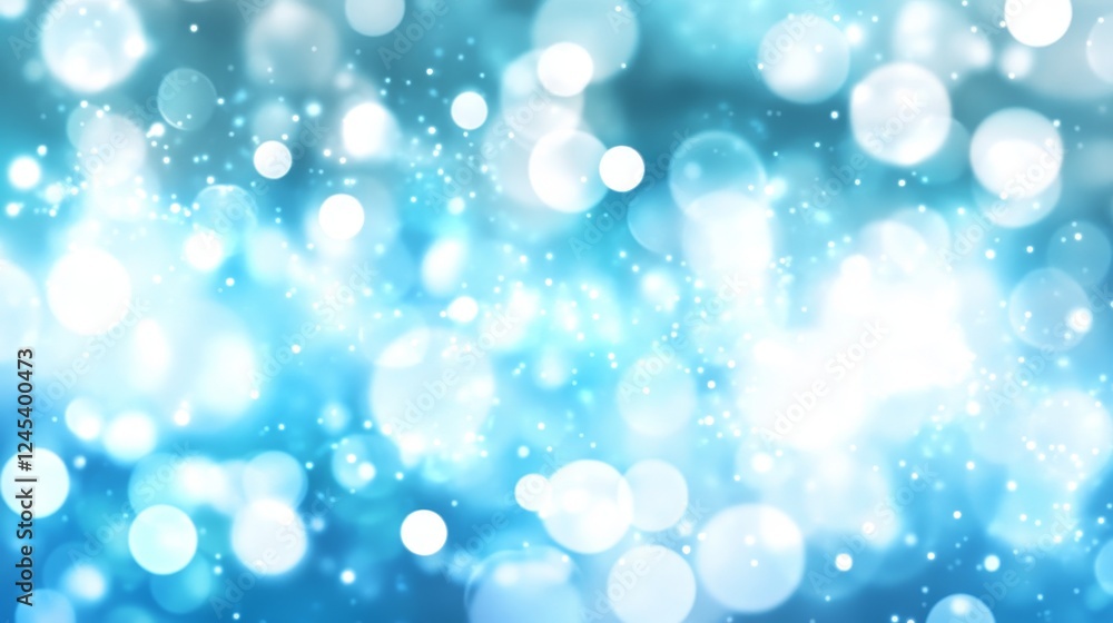 Blue bokeh background with sparkling light circles Blue bokeh background with sparkling light circles