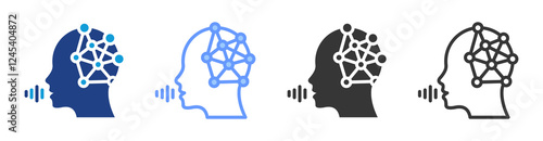 Natural language icon set multiple style collection