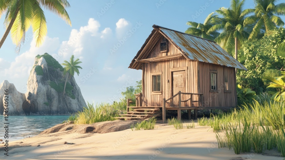 Secluded Tropical Beach House: A Peaceful Getaway Secluded Tropical Beach House: A Peaceful Getaway
