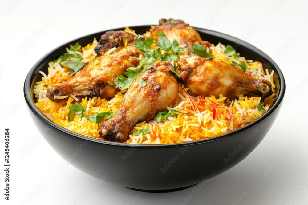 Spicy Chicken Biryani Bowl, Studio Shot, Food Photography, Recipe Spicy Chicken Biryani Bowl, Studio Shot, Food Photography, Recipe