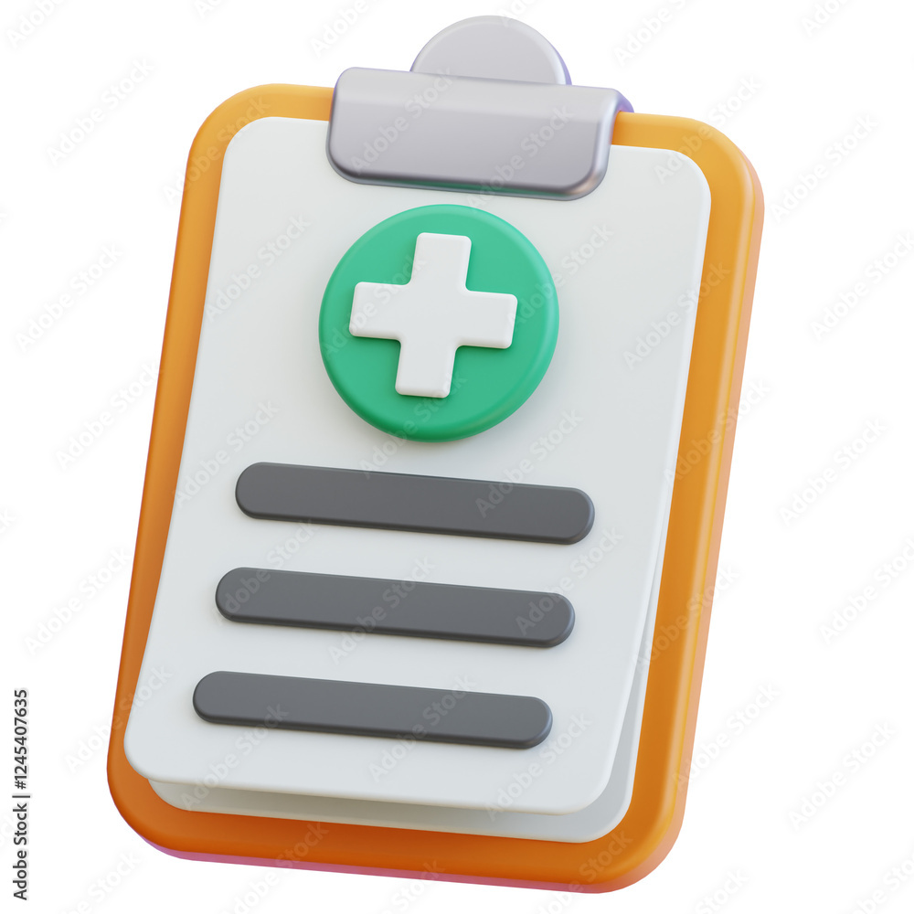 Fototapeta premium medical report 3d graphic illustration