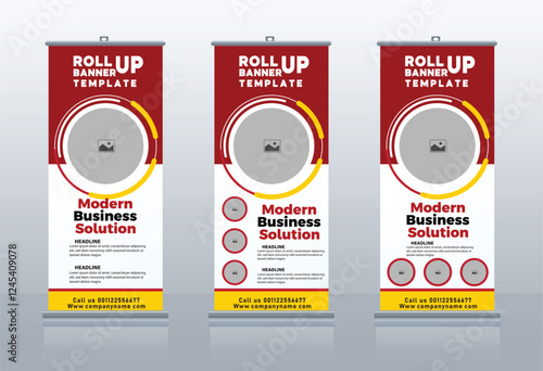 Business Roll Up Set template for food banner