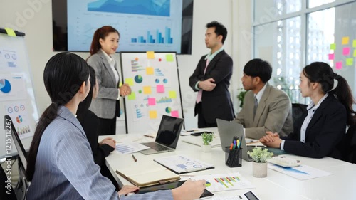 business team working together in office