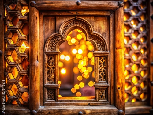 Adwa, Ethiopia: Traditional House Window with Bokeh - Stock Photo photo