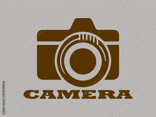 digital photo camera background logo vector, illustration Photo camera in flat style logo vector