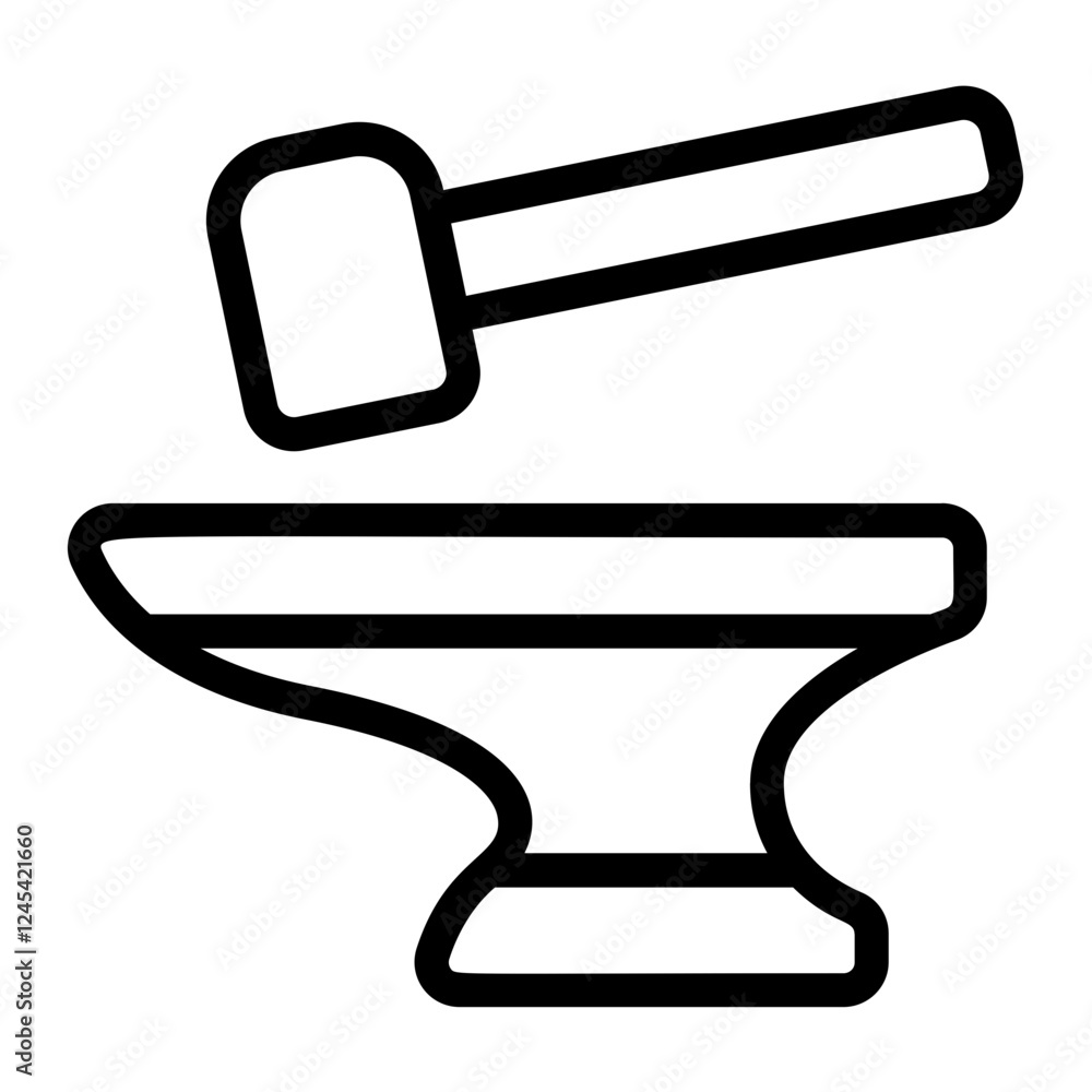 Hephaestus Line Icon Hephaestus Line Icon