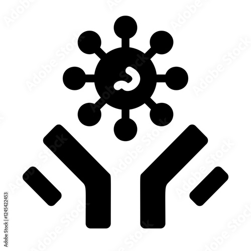 Antibodies Solid Icon