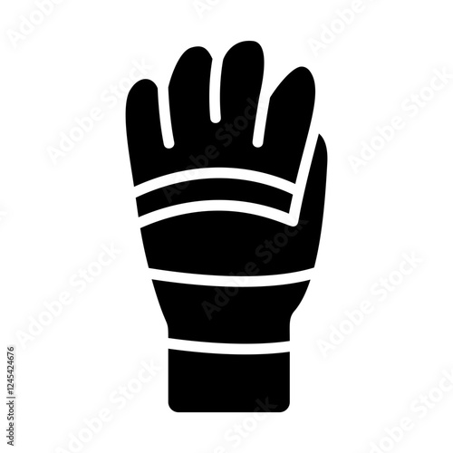 Glove Race Solid Icon