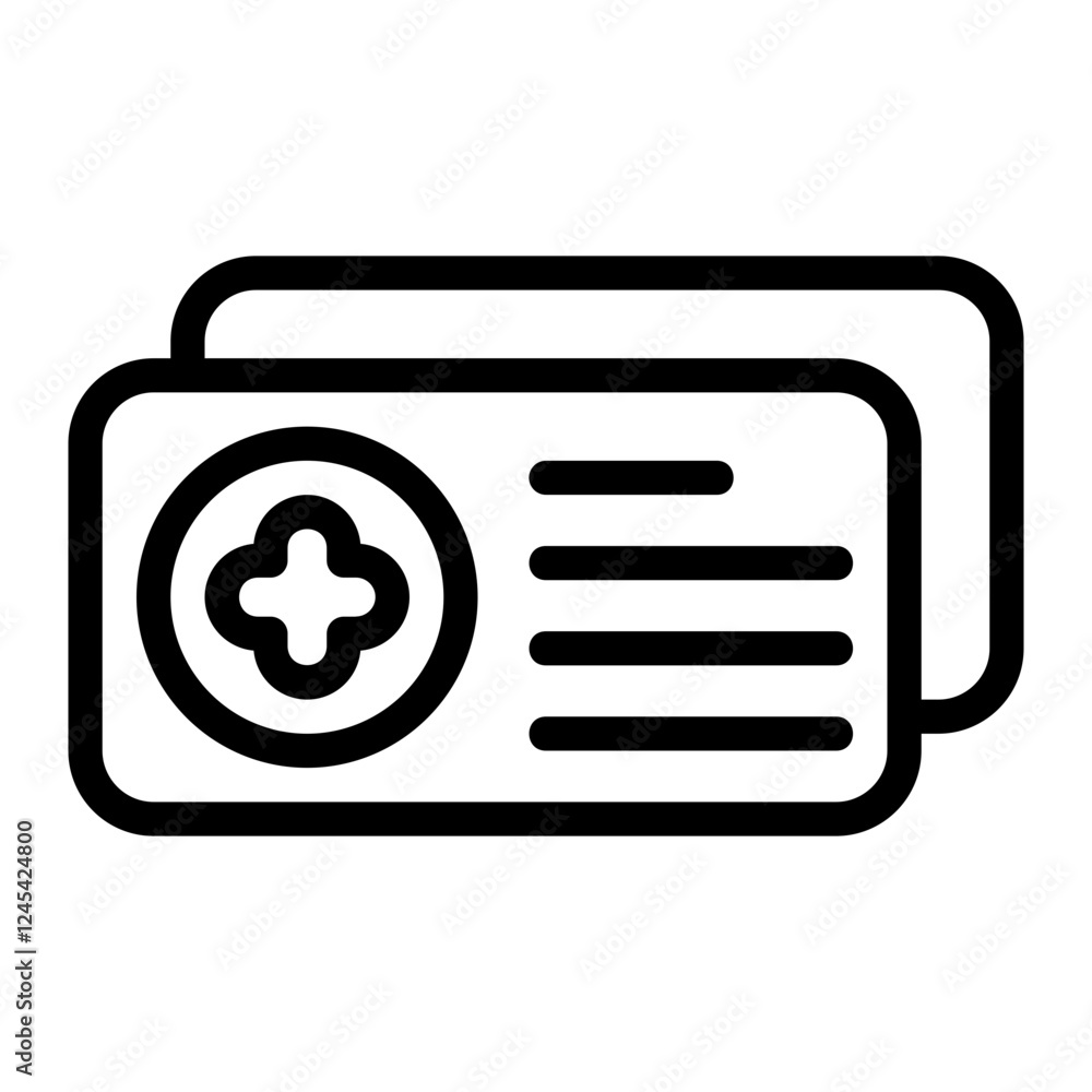 Greeting Card Line Icon Greeting Card Line Icon