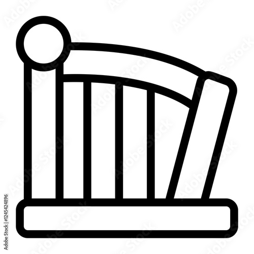 Harp Line Icon