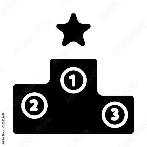 Podium Solid Icon