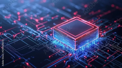 Wallpaper Mural A futuristic ballot tracking system displayed in a 3D digital space. Torontodigital.ca