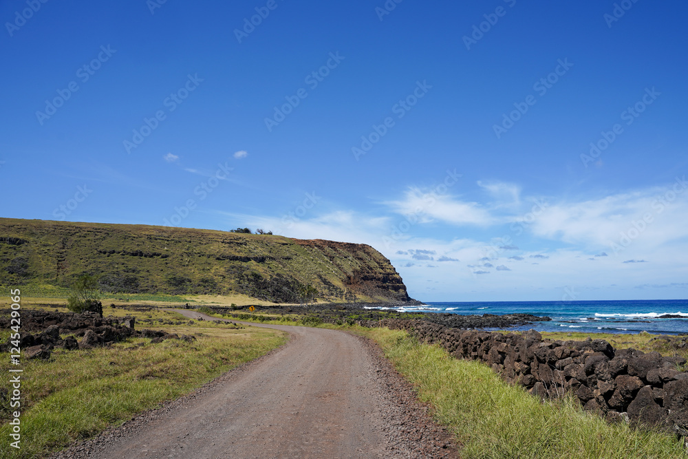 Roads of Rapa Nui, Easter Island Chile Roads of Rapa Nui, Easter Island Chile