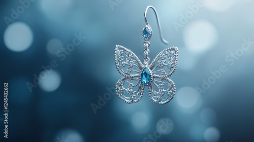 Silver Butterfly Earrings: ...