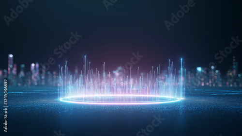 Neon Cityscape Portal: A fu...