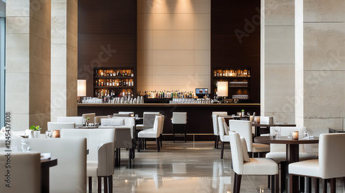 Modern Restaurant Interior:...