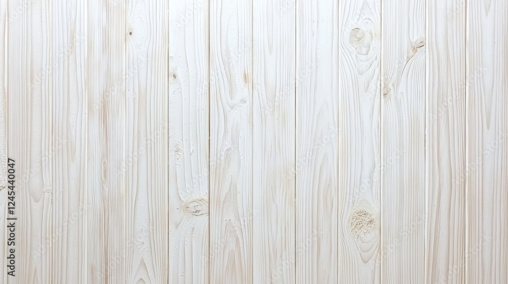 Naklejka premium Whitewashed wooden wall texture, background