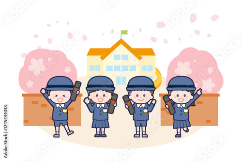 卒業式の園児たち