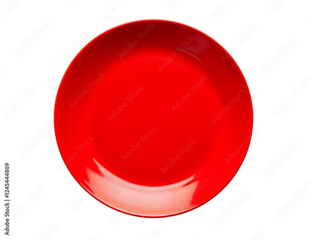 red plate isolated on white red plate isolated on white