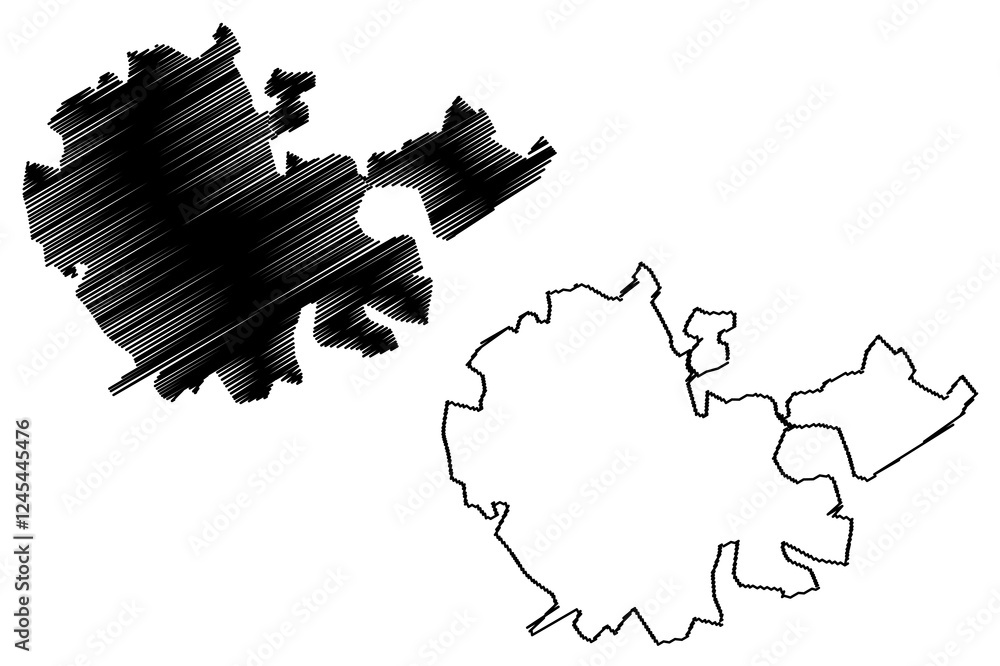 Tarsus City (Republic of Turkey) map vector illustration, scribble sketch City of Tarsus map Tarsus City (Republic of Turkey) map vector illustration, scribble sketch City of Tarsus map