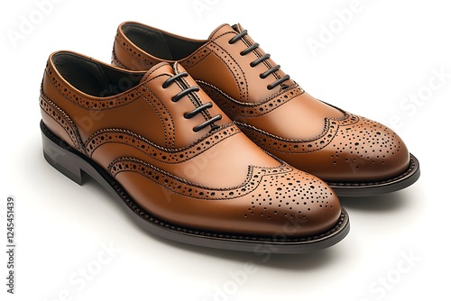 Pair of stylish sneakers on white background
classic leather shoes
