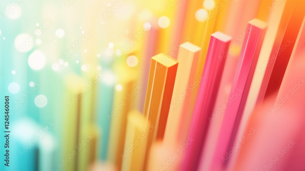 Fototapeta premium Vibrant abstract colorful shapes and patterns