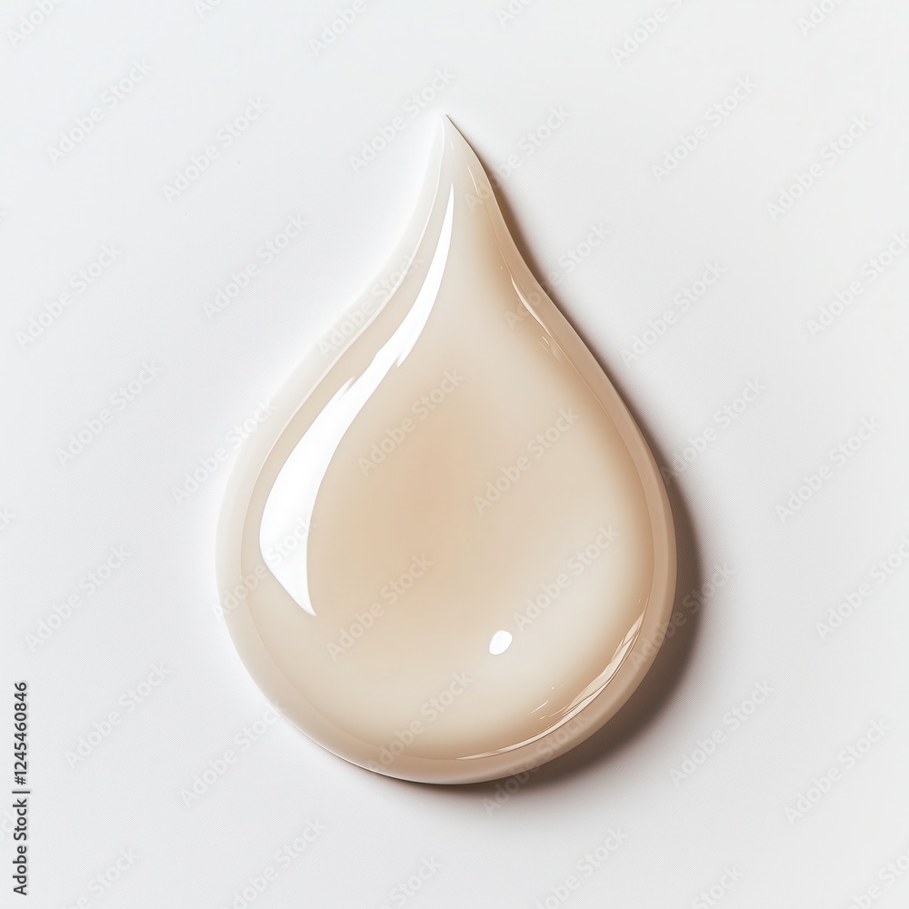 Drop of serum gel toner. Isolated on a white background Drop of serum gel toner. Isolated on a white background