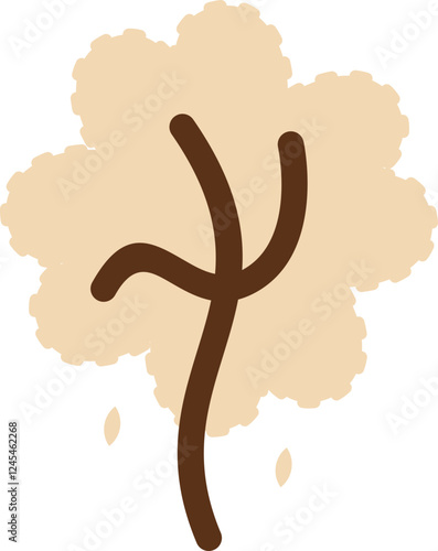 Cute Tree Cartoon Illustration