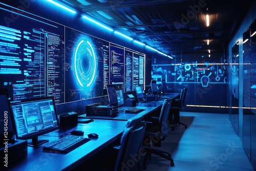 Specialized lab for digital forensics equipped with advanced tools for data recovery and legal compliance.