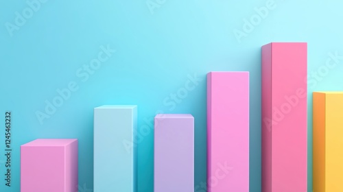 Free Download Colorful bar graph showing data trends. - GFXLoad