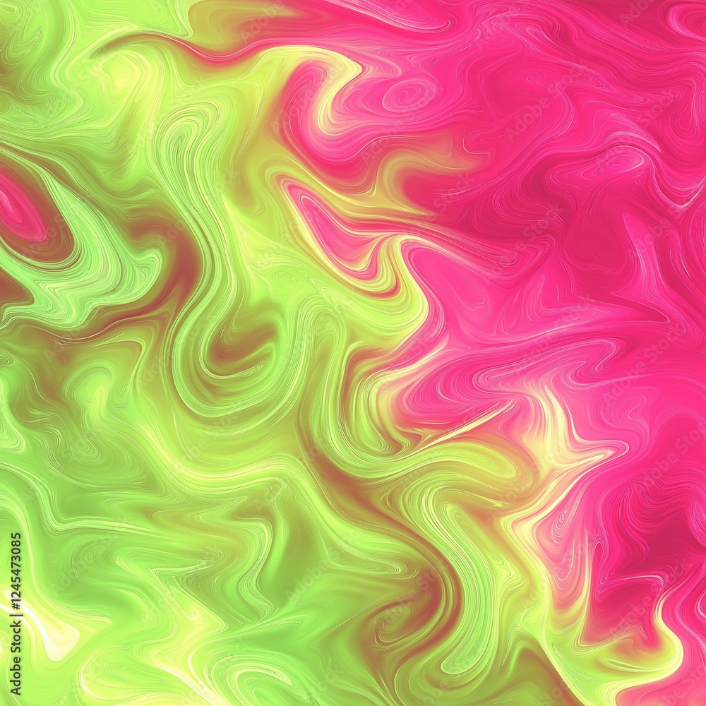 Vibrant pink and green fluid abstract background with swirling gradient flow Vibrant pink and green fluid abstract background with swirling gradient flow