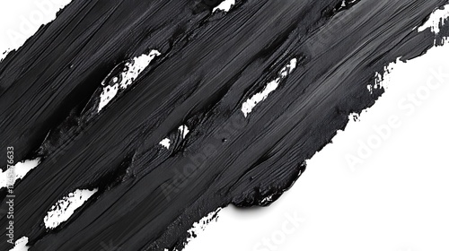 Wallpaper Mural Abstract Black Paint Strokes On White Background Torontodigital.ca