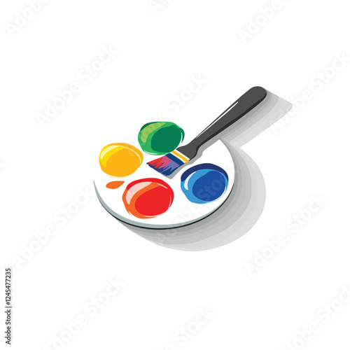 An artist's palette with paint splashes illustrates the content creation section of the Adobe Stock websit