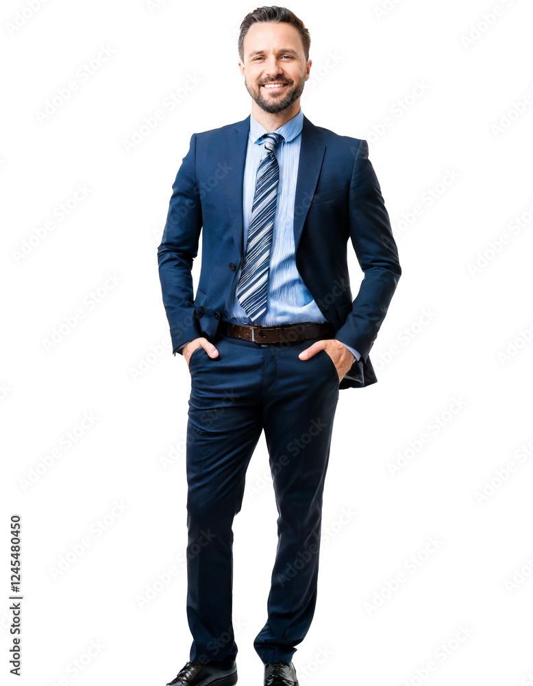 Portrait of only one Man. White Background. Portrait of only one Man. White Background.