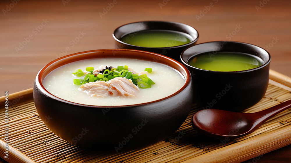 cozy breakfast with congee and preserved egg cozy breakfast with congee and preserved egg