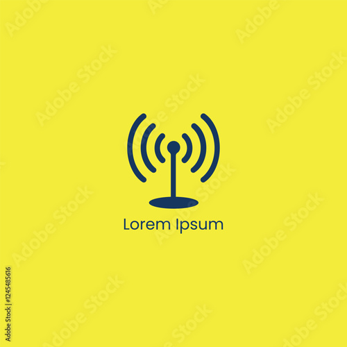 Creative Modern Communication Antenna Logo