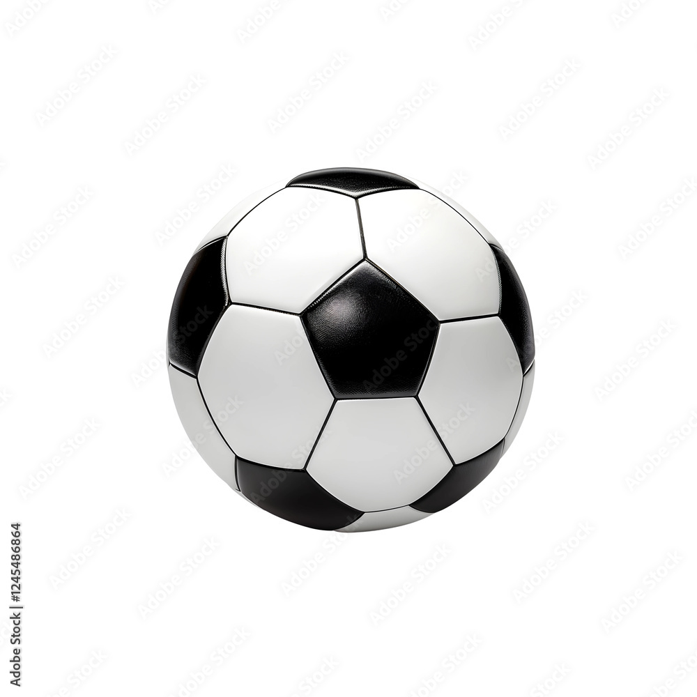 Fototapeta premium Classic black and white soccer ball