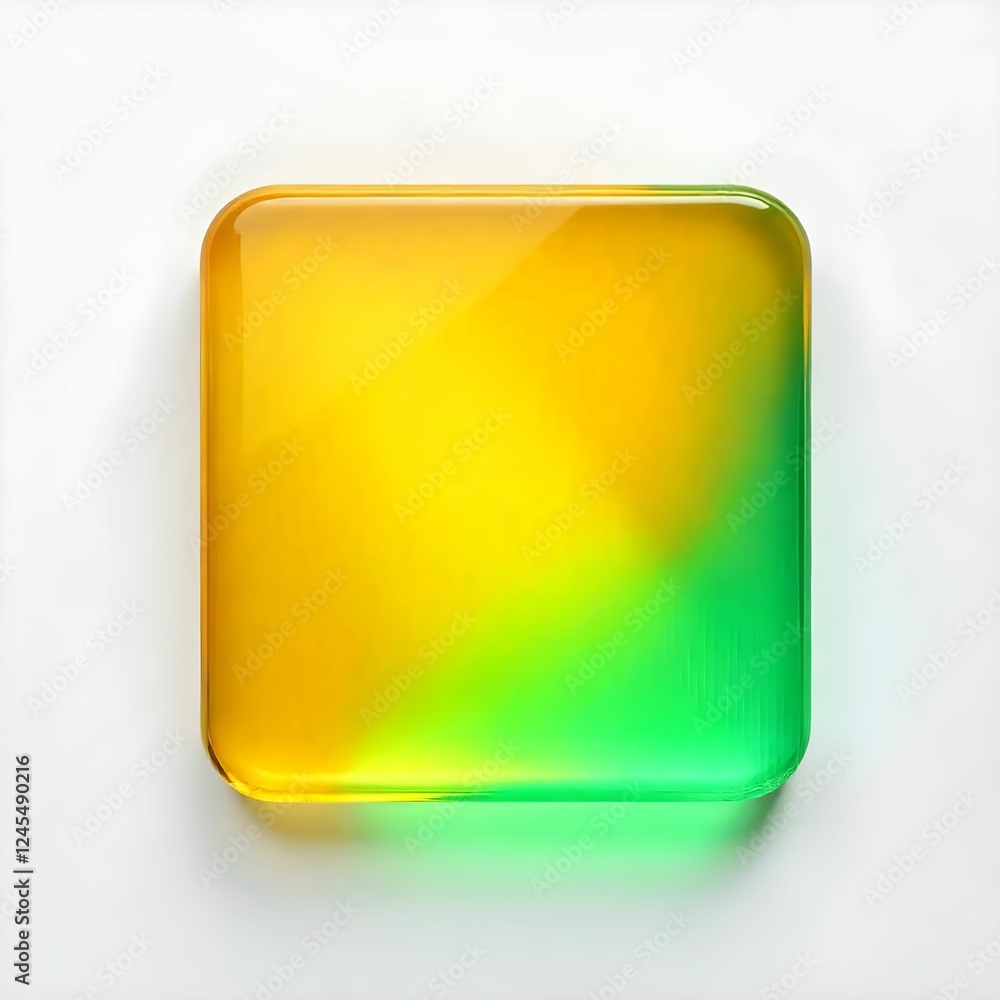 yellow square button on blue yellow square button on blue