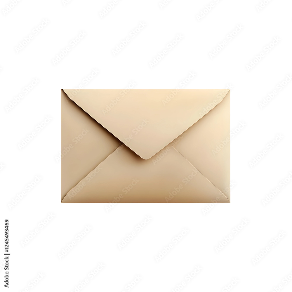 Realistic Envelope with a Letter Realistic Envelope with a Letter