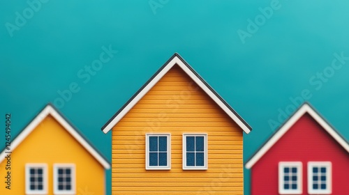 Wallpaper Mural Vibrant and modern mountain village with small eco friendly homes powered by renewable solar energy nestled amidst a picturesque serene landscape Torontodigital.ca