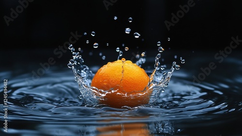 Fototapeta Naklejka Na Ścianę i Meble -  fruits water splash hd wallpaper