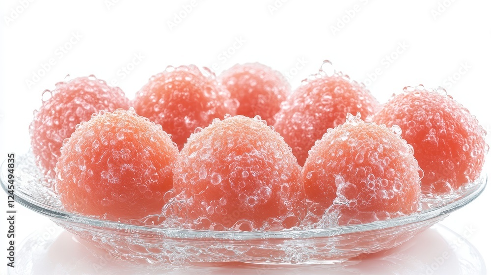 Fresh Grapefruits with water splash on isolated white background Fresh Grapefruits with water splash on isolated white background