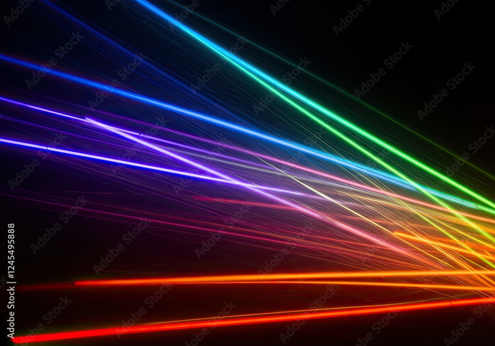 rainbow abstract background with neon led light rainbow abstract background with neon led light